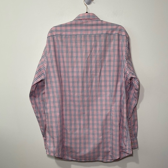 Banana Republic men checkered long sleeve tailored slim fit button down shirt XL - Picture 6 of 6